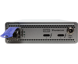 ATTO TLNS-3101 2 x 40GBs Thunderbolt 3 til 1 x 10GBs Ethernet (inkl. SFP+ modul)