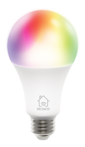 Deltaco Smart Home Led - E27 pære m/farger og WiFi 2.4GHz