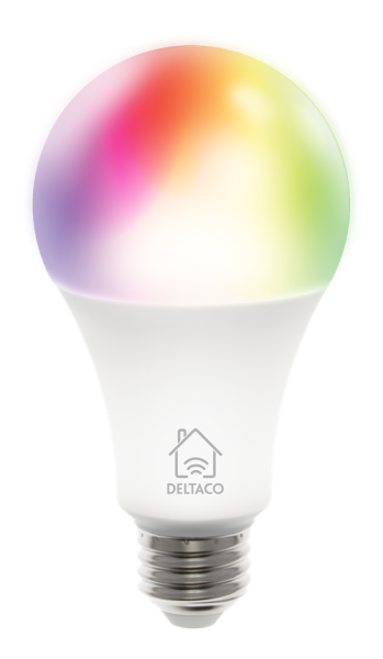 Deltaco Smart Home Led - E27 pære m/farger og WiFi 2.4GHz