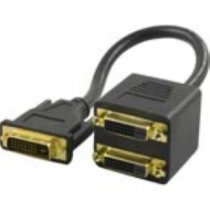 DVI Splitter DVI-D han - 2 x DVI-D hun