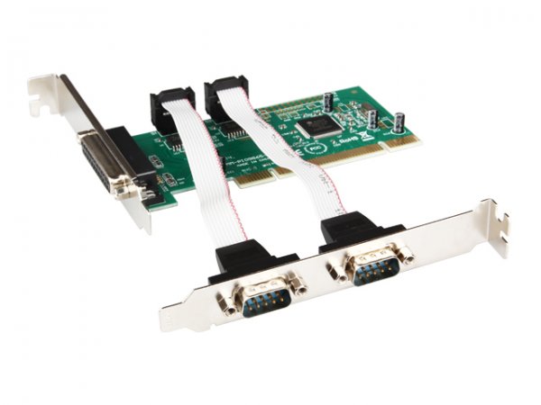 IOCrest PCI 2 x 9P Seriell + 1 x Parallel