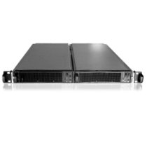 Iwill 1U 2 x mini-ITX 19″ RACK 2 x 200W PSU Sort