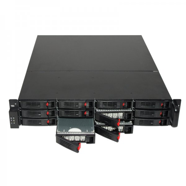 Iwill R255 2U ATX 12 x HotSwap SAS/ SATA 19" RACK 500W PSU