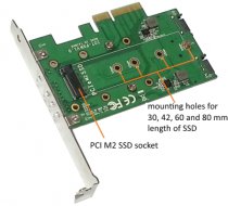 Iwill M2 NVMe SSD + 2 x M2 MSATA SSD PCI-E 4X 2