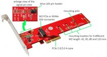 Iwill M2 SSD PCI-E / NVMe PCI-E 4X 1