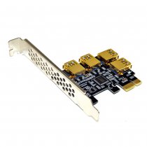 Iwill PCI-E til 4 x USB 3.0 for Mining RiserCard m.m.