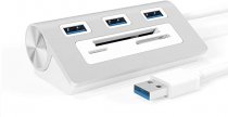 Iwill USB 3.0 3-Port HUB m/SD + TF + CF kortleser