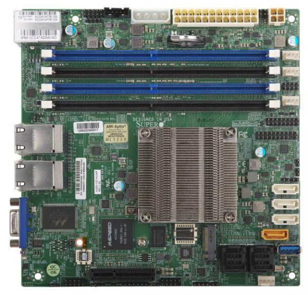 SuperMicro A2SDi Atom C3958 2GHz SiC Mini-ITX