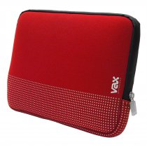 VAX neoprene veske - 10″ - rød / sølv