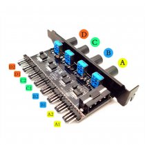 Vifteregulator for OpenFrame + RACK miningrig (8 stk vifter)